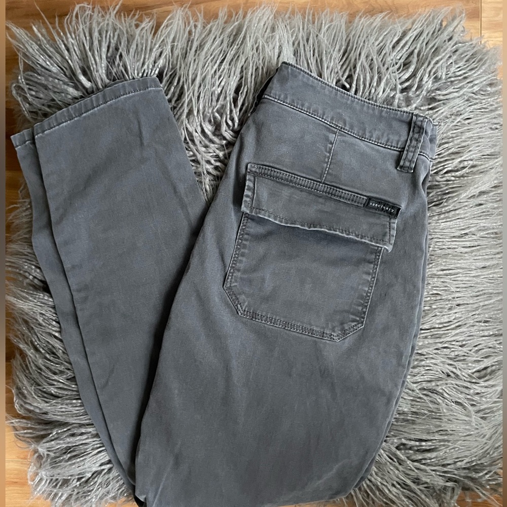 SANCTUARY Grey Cargo Skinny Pants